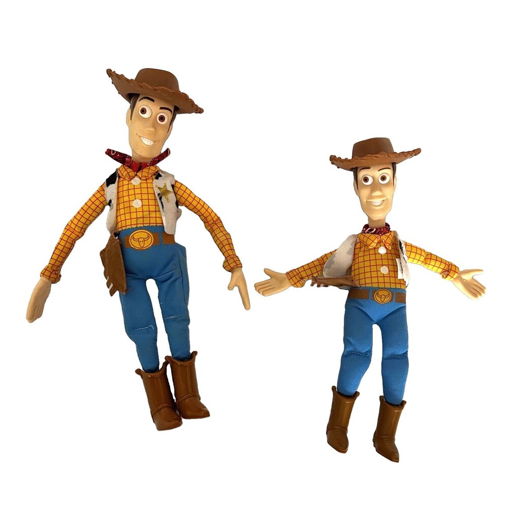 Burger King Kids Meal Toy Story Disney Woody Sheriff Plush Toy 10" and 9"